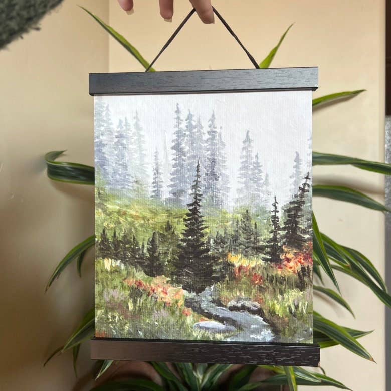 Foggy Forest Fine Art Print | Fall Forest and River