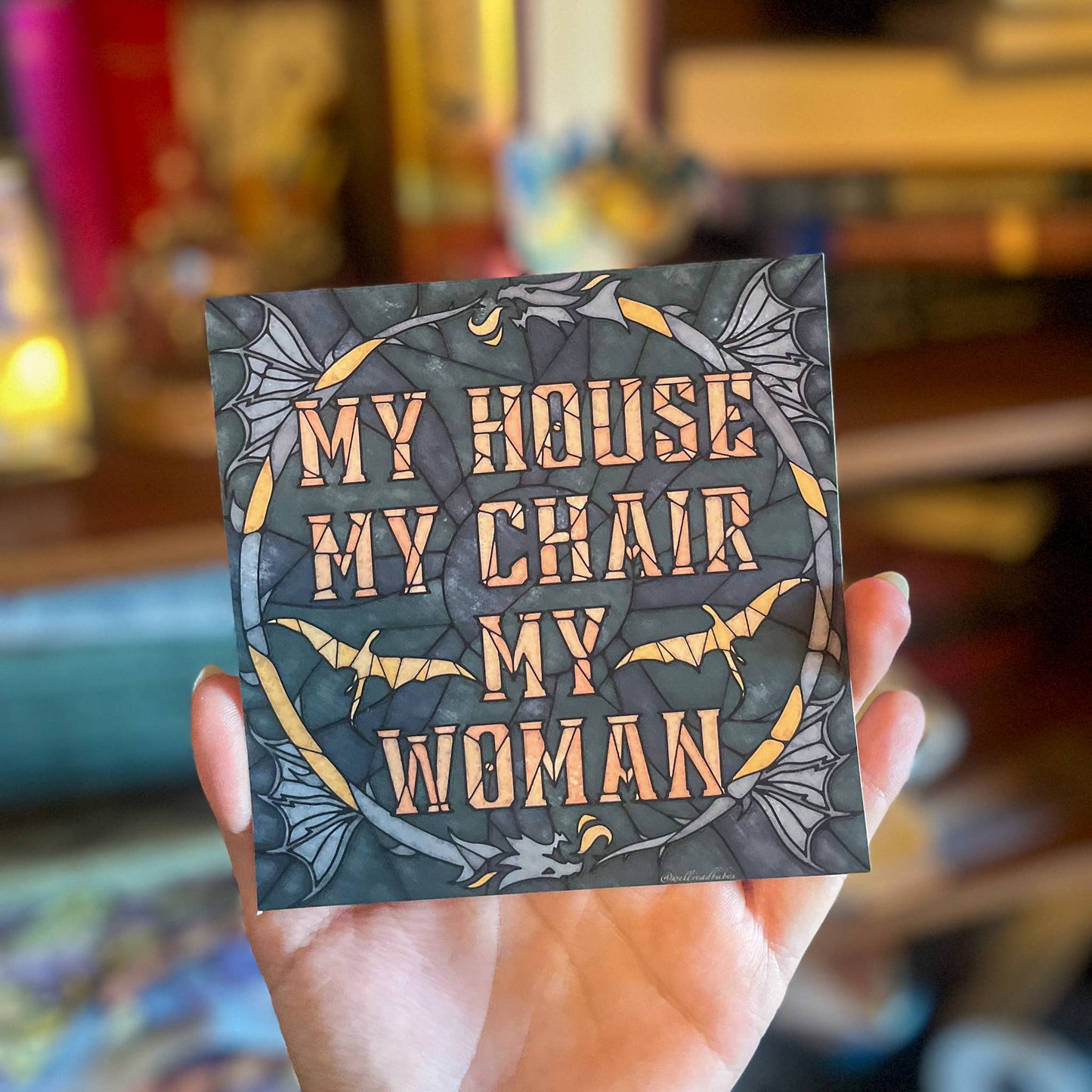Fourth Wing My House My Chair My Woman Art Print