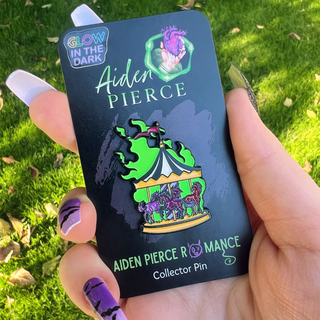 Glow-in-the-Dark Demon Carousel Pin