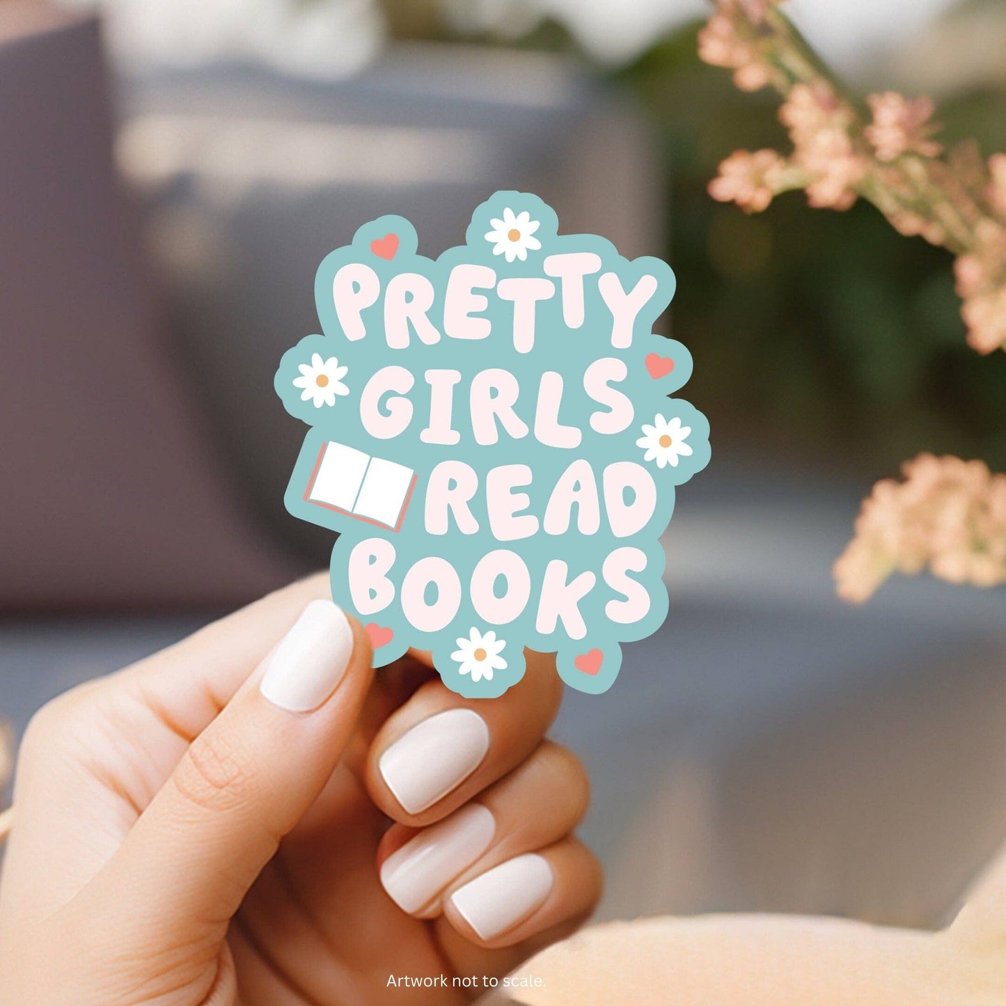 Pretty Girls Read Books Sticker