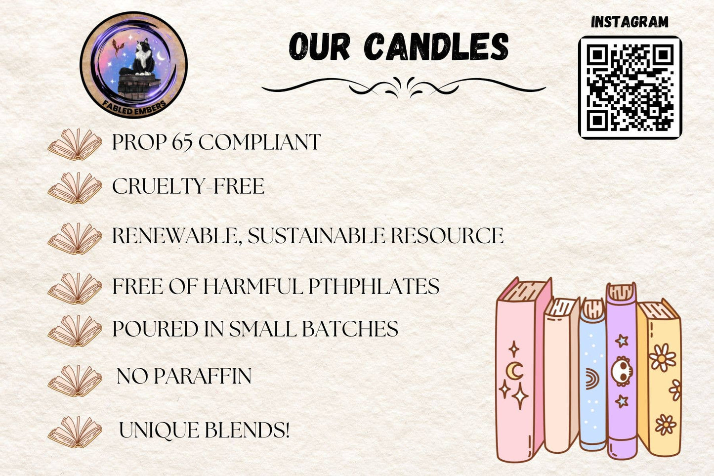 Enemies to Lovers Bookish Candle Coconut Soy