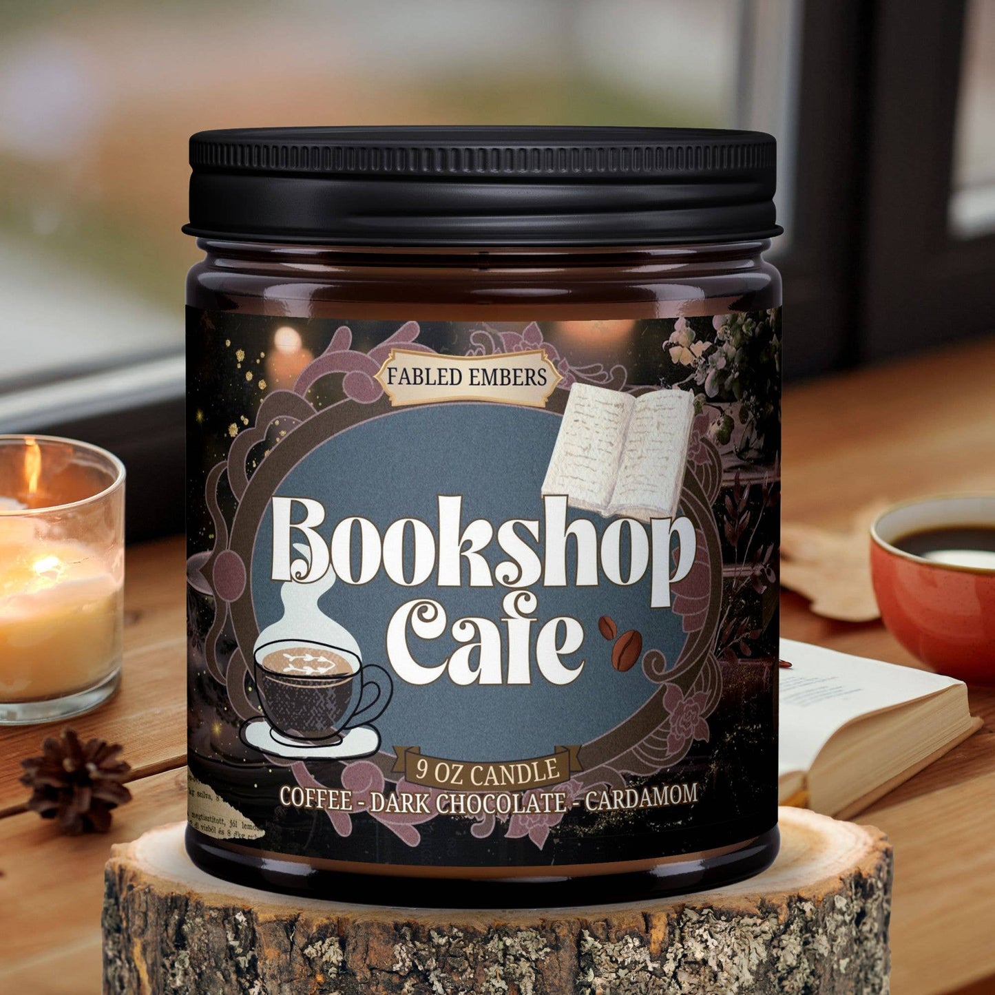 Bookshop Cafe Candle