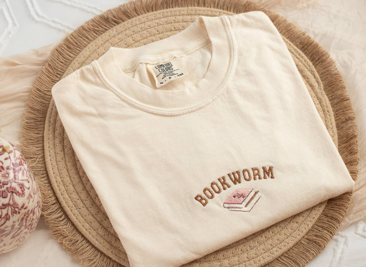 Embroidered Bookworm & Book Lover T-Shirts and Gifts