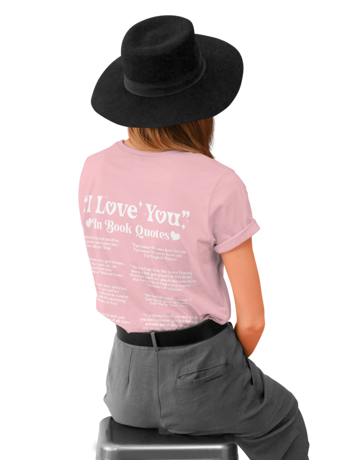 I Love You in Book Quote T-Shirt