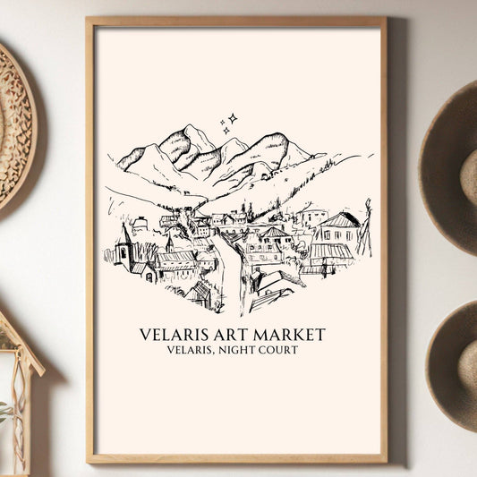 ACOTAR Velaris Art Market Art Print