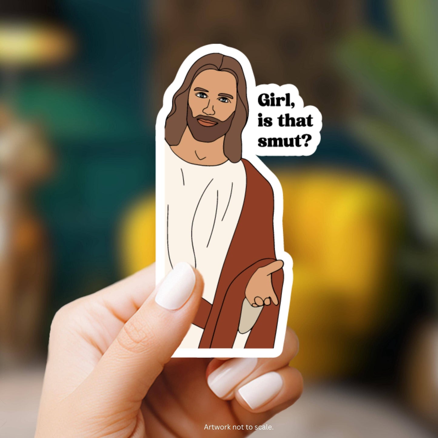 Girl, Is That Smut? Jesus Sticker