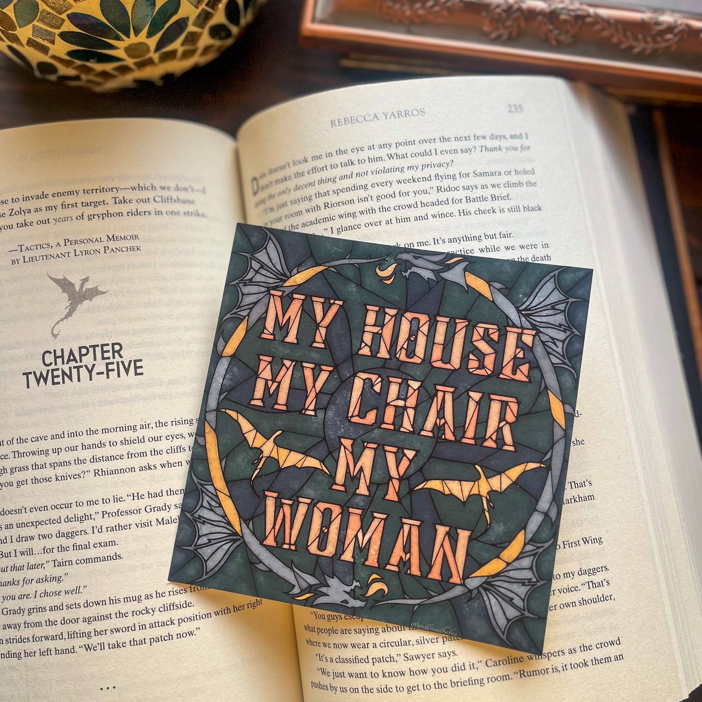 Fourth Wing My House My Chair My Woman Art Print