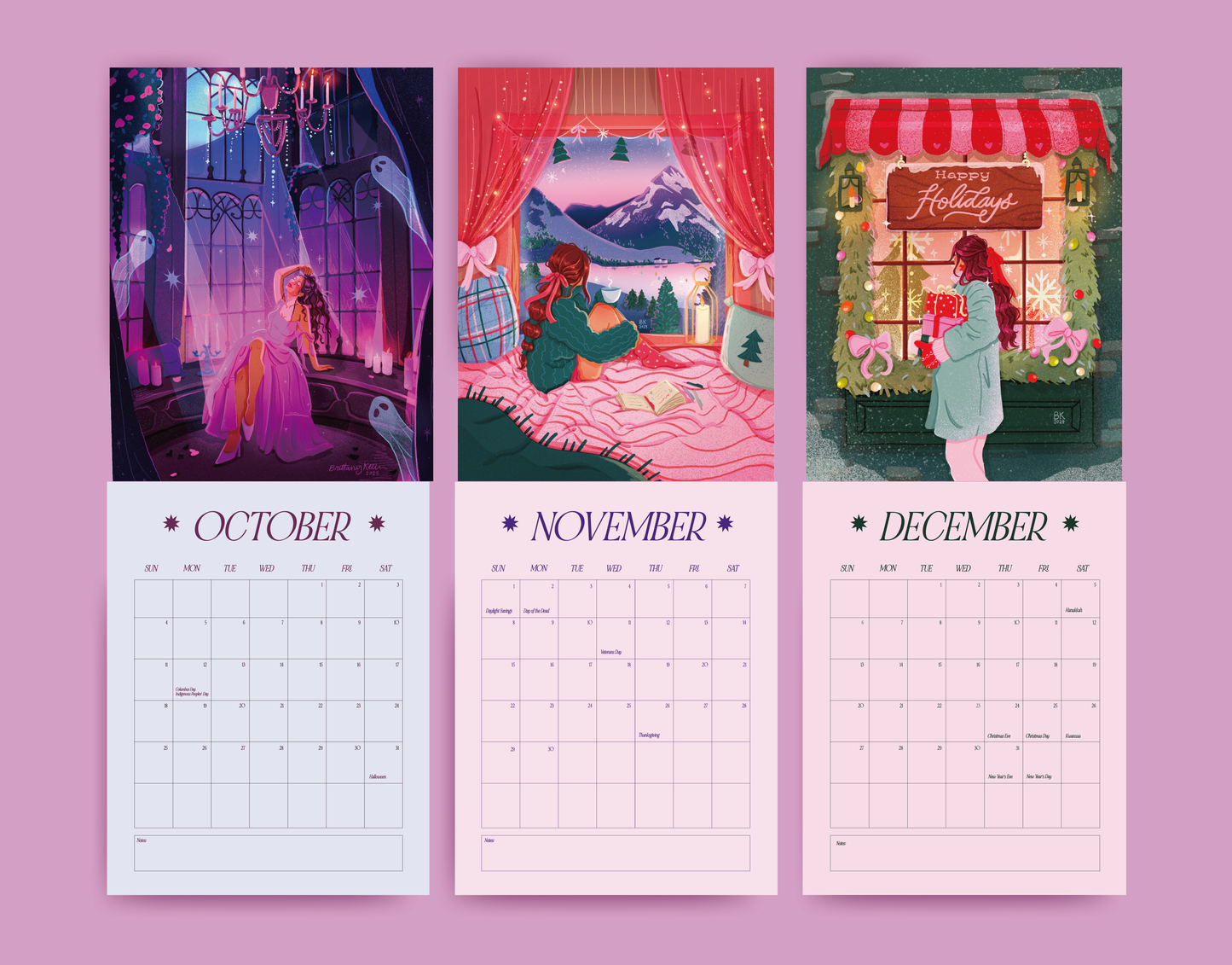 PRE-ORDER | 2026 Brittany Keller Art Wall Calendar
