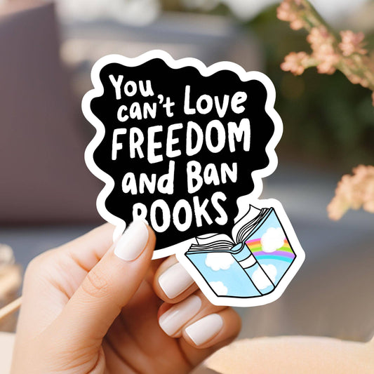 Freedom and Banned Books Sticker