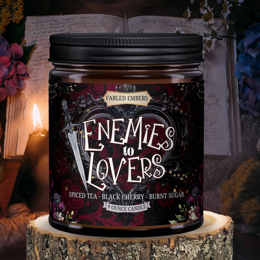 Enemies to Lovers Bookish Candle Coconut Soy