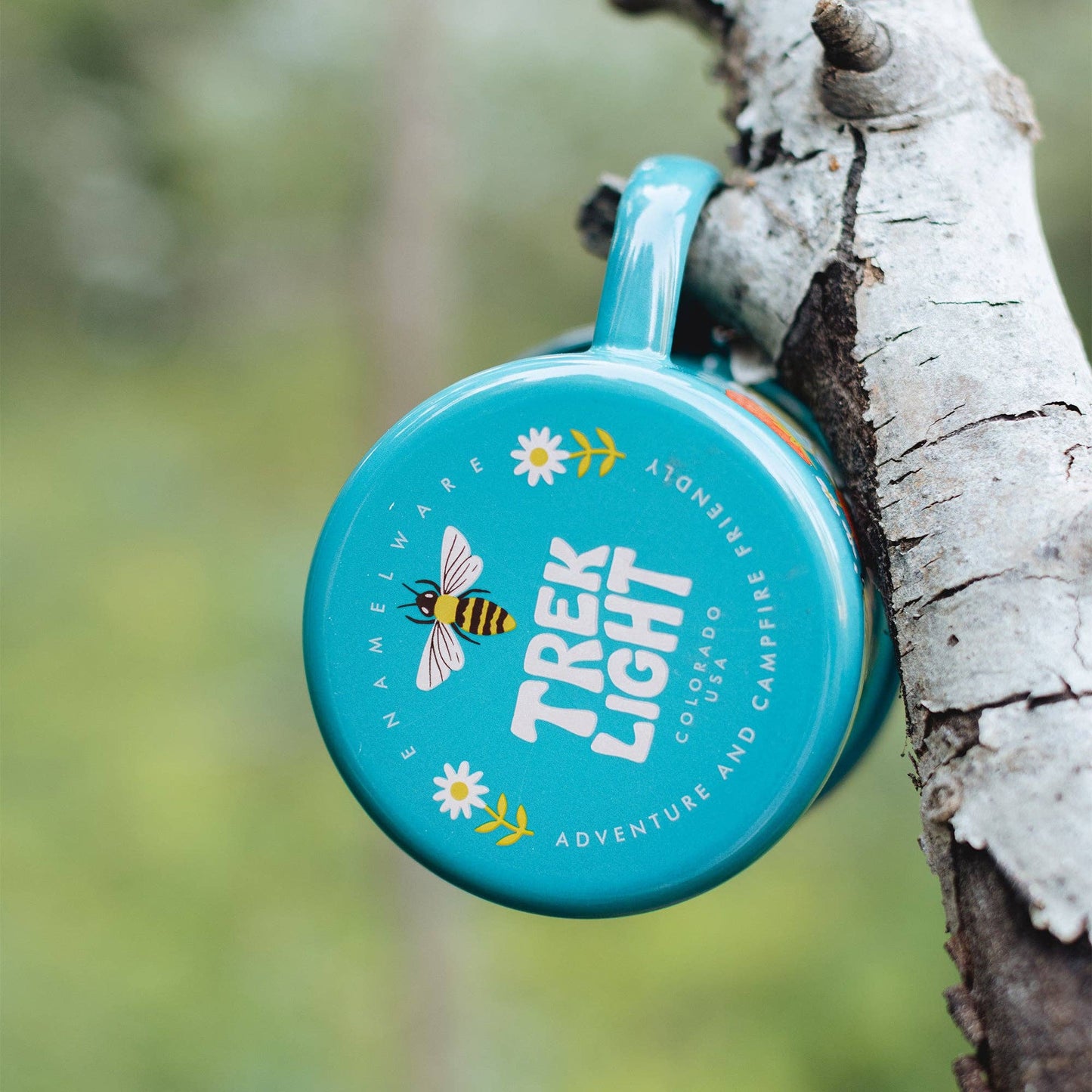 Enamel Coffee & Camp Mug - Garden Buzz Honeybee
