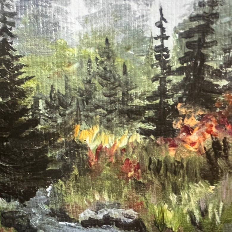 Foggy Forest Fine Art Print | Fall Forest and River