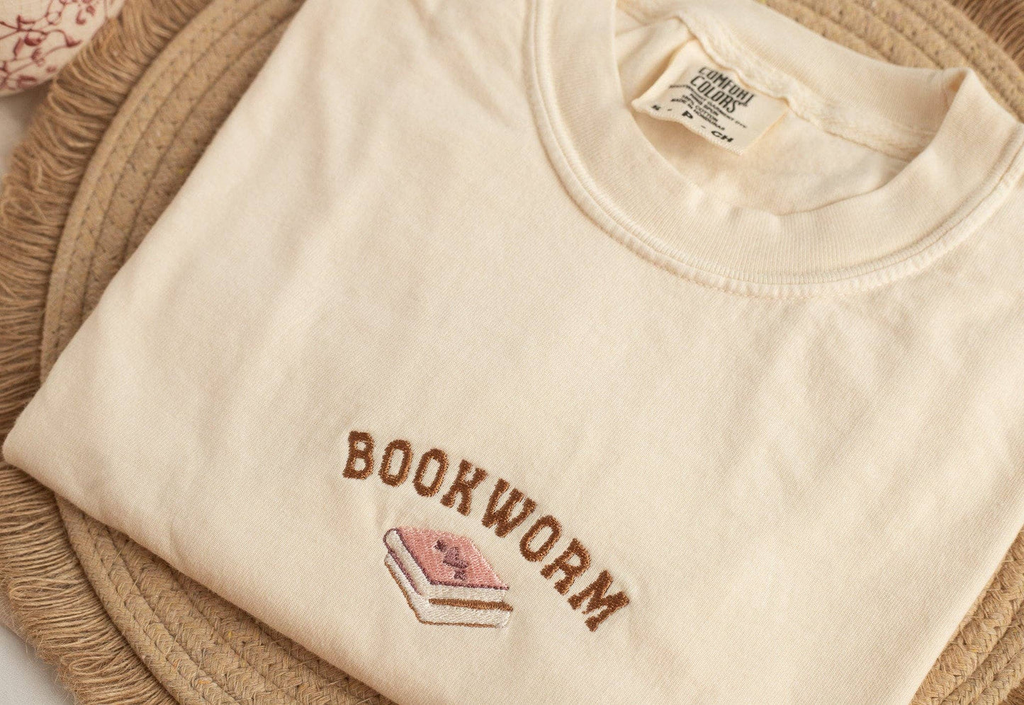 Embroidered Bookworm & Book Lover T-Shirts and Gifts
