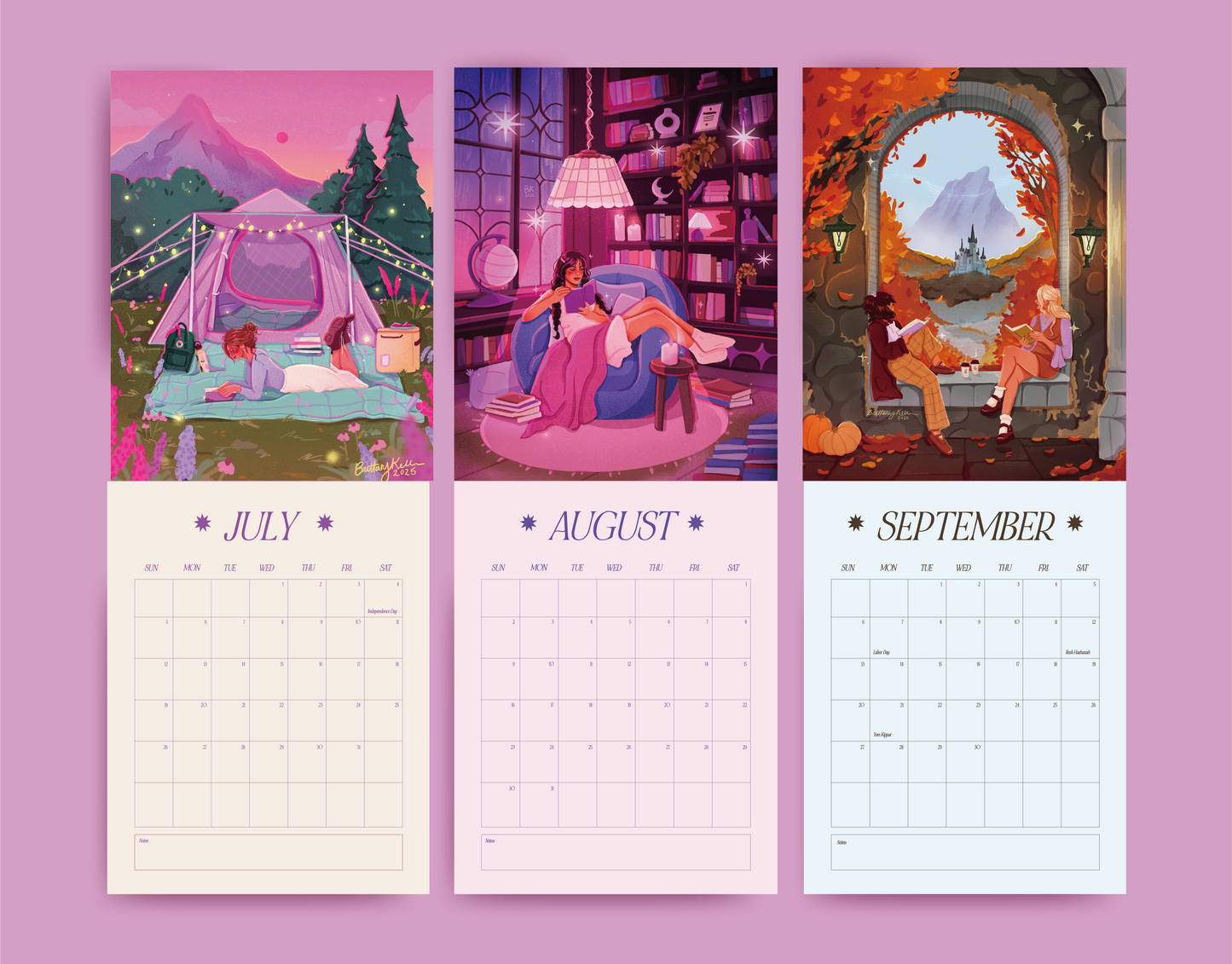 PRE-ORDER | 2026 Brittany Keller Art Wall Calendar