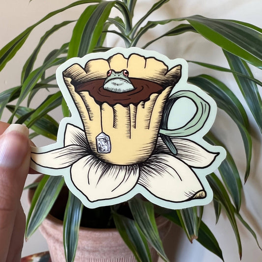 Frog Sticker Tea Sticker