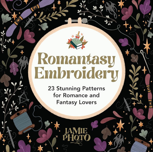 Romantasy Embroidery: 23 Stunning Patterns for Romance and Fantasy Lovers (Dover Crafts: Embroidery & Needlepoint) cover image