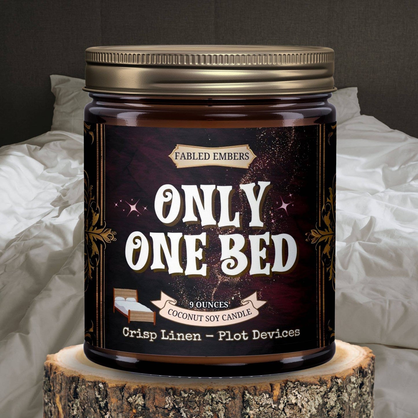 Only One Bed Book Trope Candle