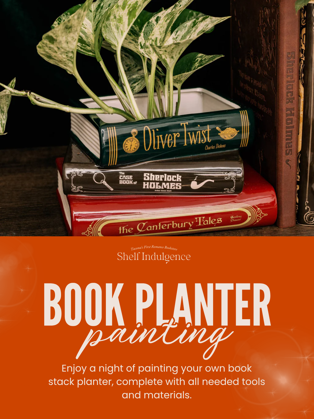 Book Planter Painting