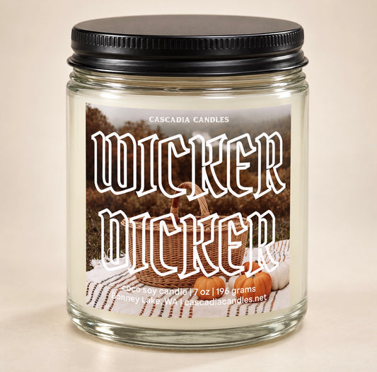Wicker Dicker Coconut Soy Candle