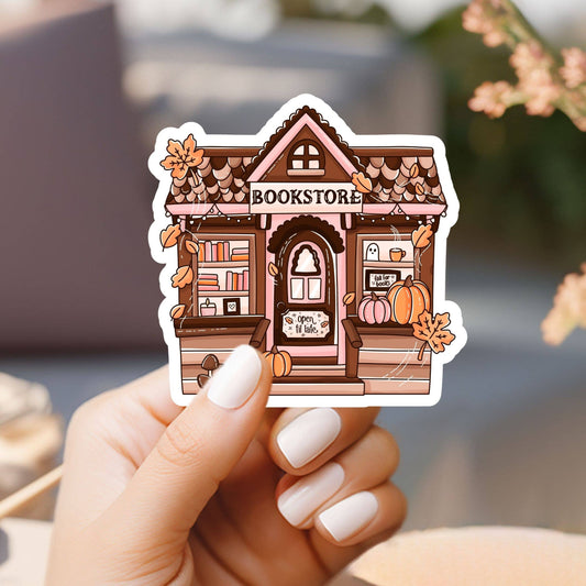 Autumn Bookstore Sticker
