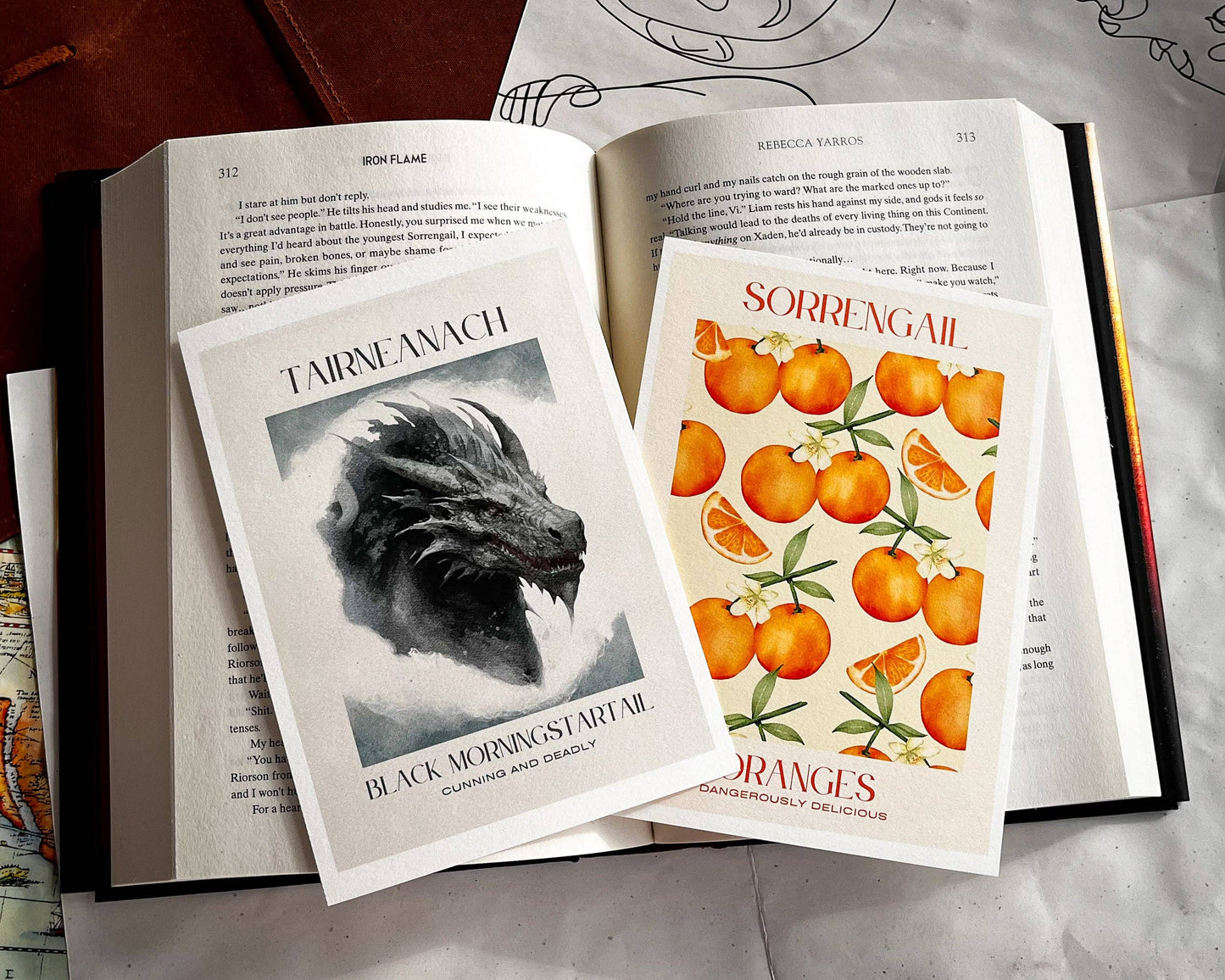 Fourth Wing Violet’s Oranges Print