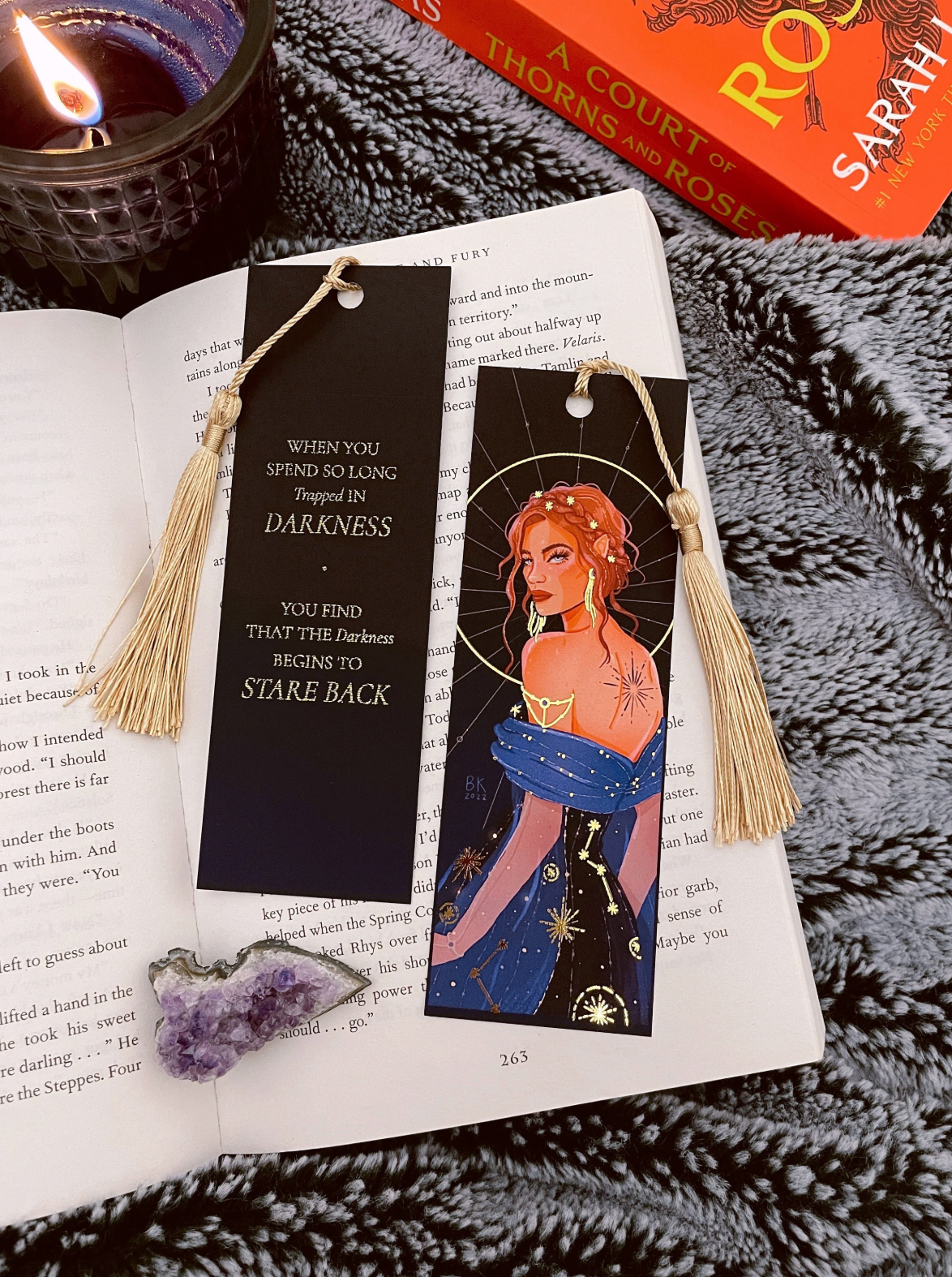 Nesta Gold Foil Bookmark