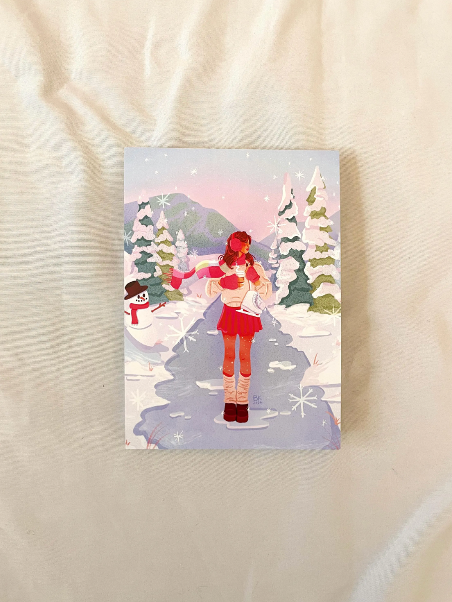 Snowy Stroll Print
