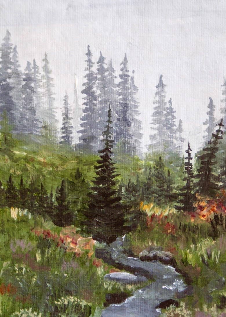 Foggy Forest Fine Art Print | Fall Forest and River