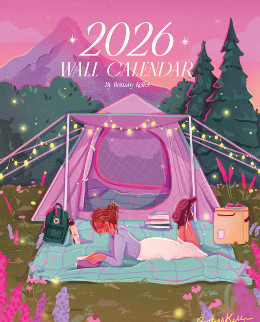 PRE-ORDER | 2026 Brittany Keller Art Wall Calendar